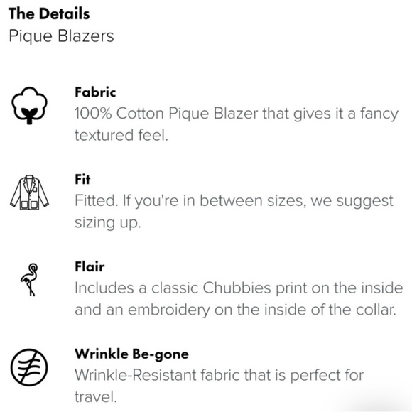 CHUBBIES Navy Blue Blazer/Sport Coat - Picture 13 of 13